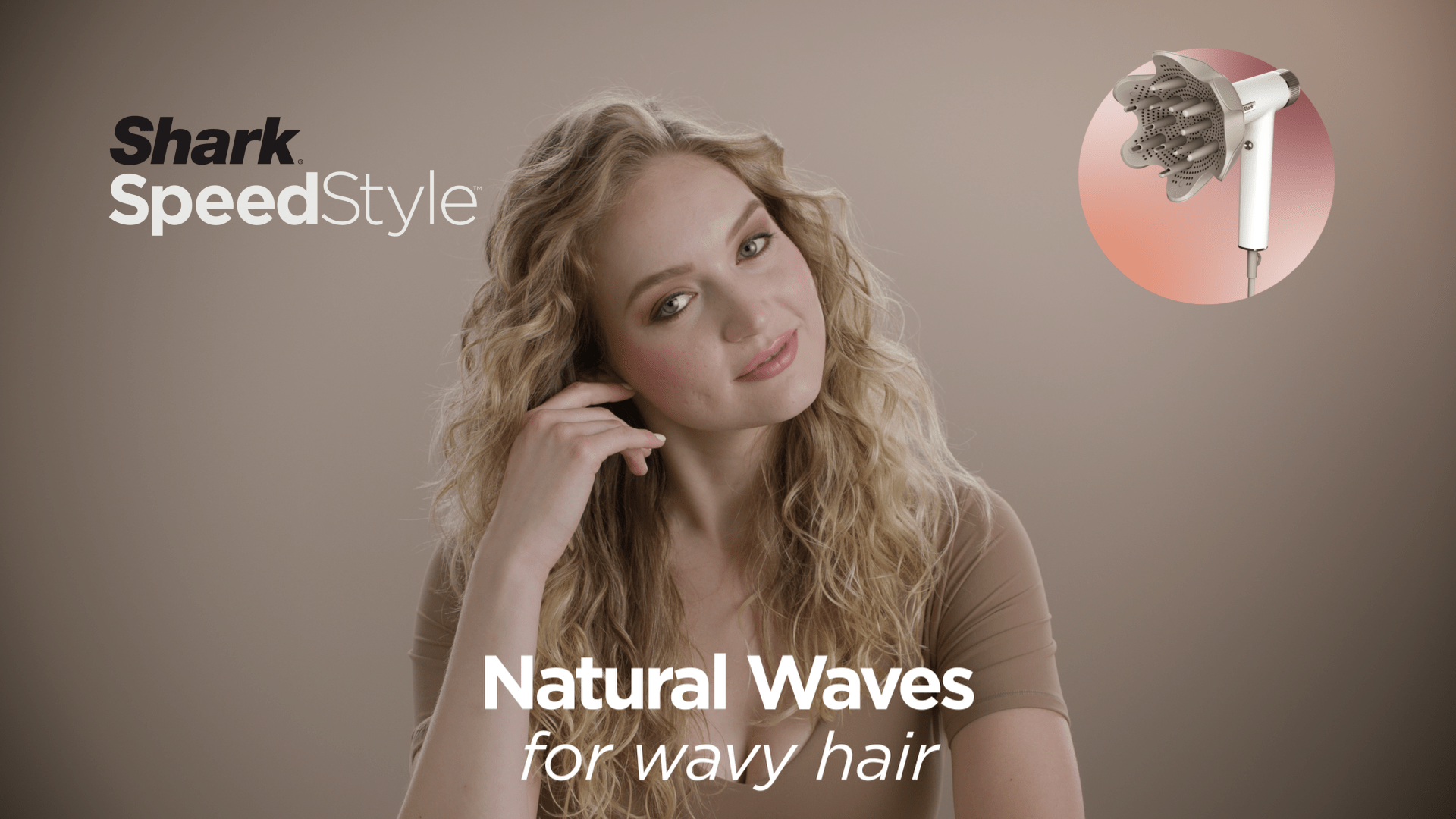 SpeedStyle DefrizzFast Diffuser Wavy Hair Tutorial Shark Clean New