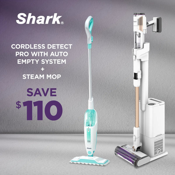 Shark Cordless Detect Pro with Auto Empty System PLUS Shark Steam Mop
