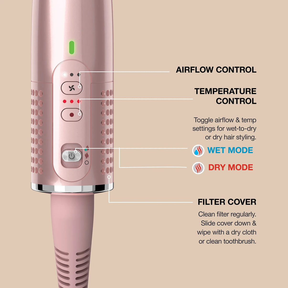 Shark Glossi 2-in-1 Hot Tool and Air Glosser